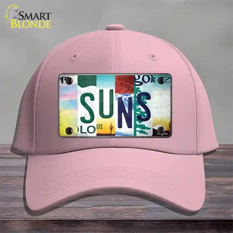 Suns Strip Art Novelty License Plate Hat Tag Cotton / Pink