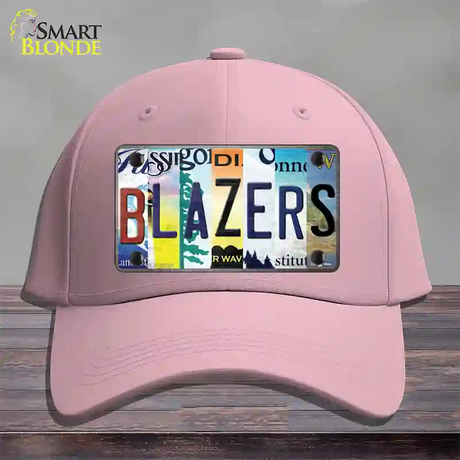 Blazers Strip Art Novelty License Plate Hat Tag Cotton / Pink