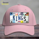 Kings Strip Art Novelty License Plate Hat Tag Cotton / Pink