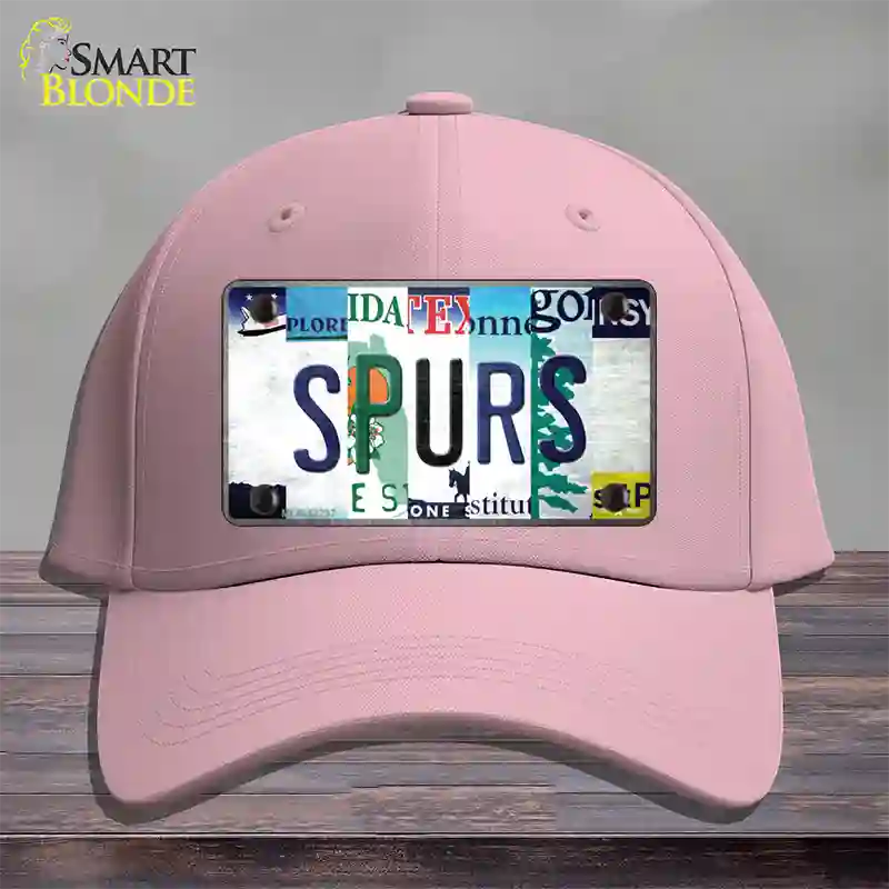 Spurs Strip Art Novelty License Plate Hat Tag Cotton / Pink