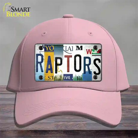 Raptors Strip Art Novelty License Plate Hat Tag Cotton / Pink