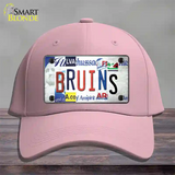 Bruins Strip Art Novelty License Plate Hat Tag Cotton / Pink