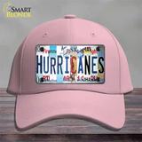 Hurricanes Strip Art Novelty License Plate Hat Tag Cotton / Pink