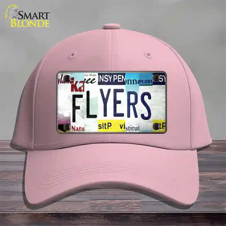 Flyers Strip Art Novelty License Plate Hat Tag Cotton / Pink