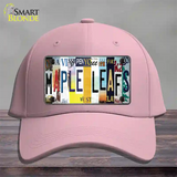 Maple Leafs Strip Art Novelty License Plate Hat Tag Cotton / Pink