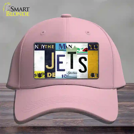 Jets Hockey Strip Art Novelty License Plate Hat Tag Cotton / Pink