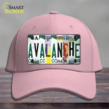 Avalanche Strip Art Novelty License Plate Hat Tag Cotton / Pink