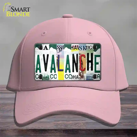 Avalanche Strip Art Novelty License Plate Hat Tag Cotton / Pink