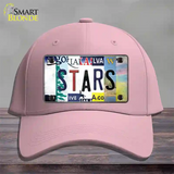 Stars Strip Art Novelty License Plate Hat Tag Cotton / Pink