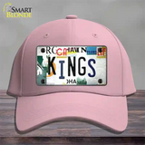 Kings Hockey Strip Art Novelty License Plate Hat Tag Cotton / Pink