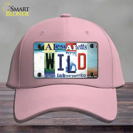 Wild Strip Art Novelty License Plate Hat Tag Cotton / Pink