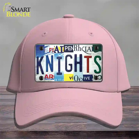 Golden Knights Strip Art Novelty License Plate Hat Tag Cotton / Pink