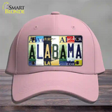 Alabama Strip Art Novelty License Plate Hat Tag Cotton / Pink