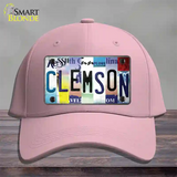 Clemson Strip Art Novelty License Plate Hat Tag Cotton / Pink