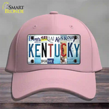 Kentucky Strip Art Novelty License Plate Hat Tag Cotton / Pink