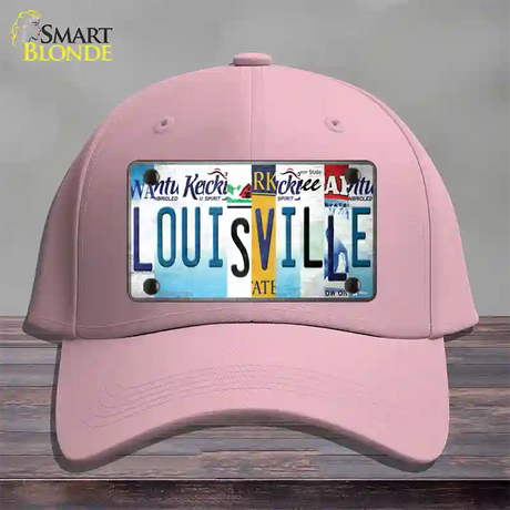 Louisville Strip Art Novelty License Plate Hat Tag Cotton / Pink