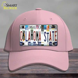 Oklahoma State Strip Art Novelty License Plate Hat Tag Cotton / Pink