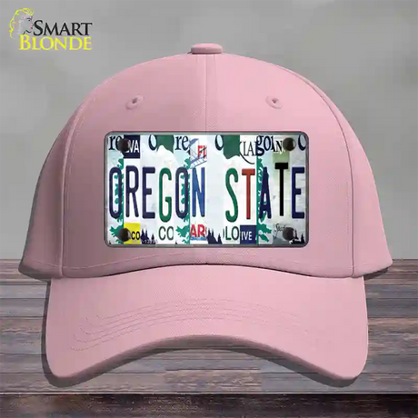 Oregon State Strip Art Novelty License Plate Hat Tag Cotton / Pink