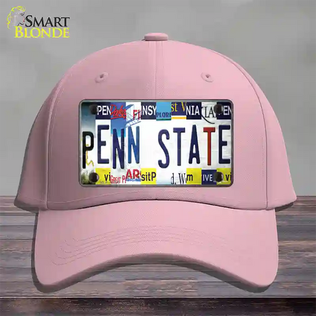 Penn State Strip Art Novelty License Plate Hat Tag Cotton / Pink