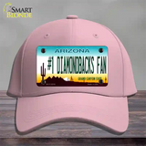 Number 1 Diamondbacks Fan Novelty License Plate Hat Tag Cotton / Pink