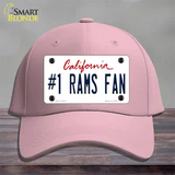 Number 1 Rams Fan Novelty License Plate Hat Tag Cotton / Pink