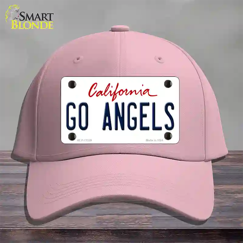 Go Angels Novelty License Plate Hat Tag Cotton / Pink