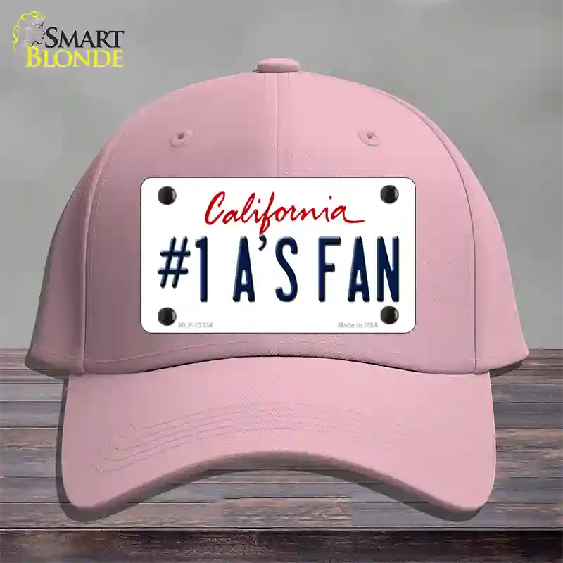 Number 1 Athletics Fan Novelty License Plate Hat Tag Cotton / Pink