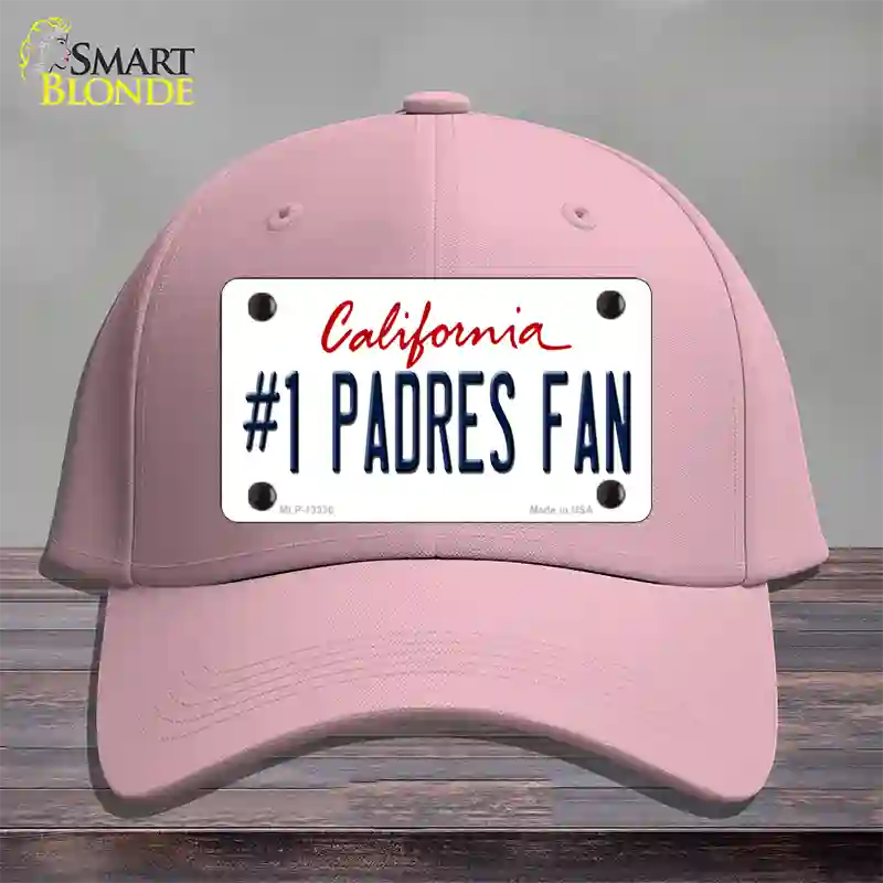 Number 1 Padres Fan Novelty License Plate Hat Tag Cotton / Pink