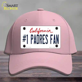 Number 1 Padres Fan Novelty License Plate Hat Tag Cotton / Pink