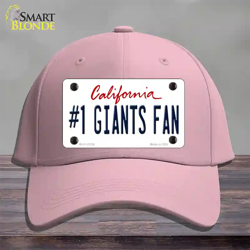 Number 1 Giants Fan Novelty License Plate Hat Tag Cotton / Pink