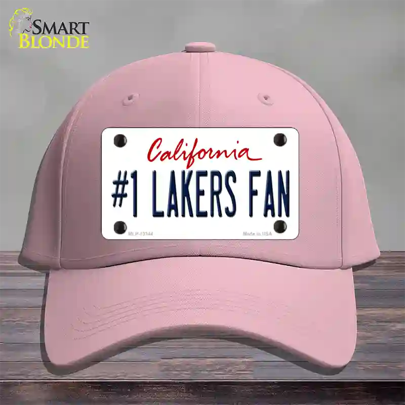 Number 1 Lakers Fan Novelty License Plate Hat Tag Cotton / Pink