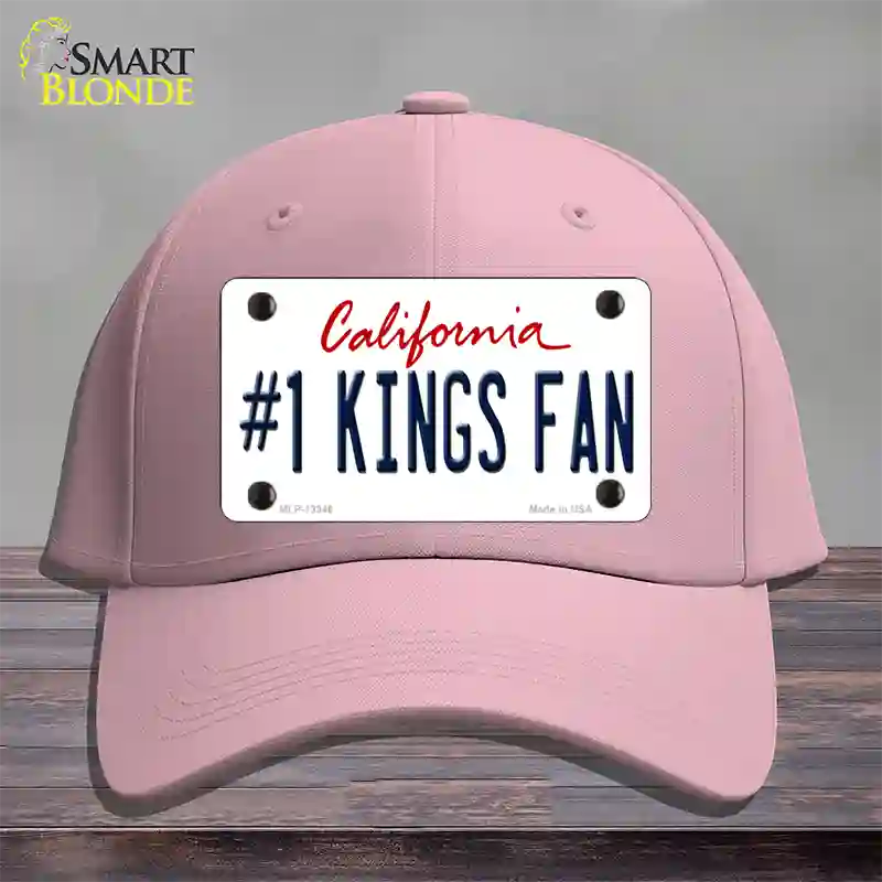 Number 1 Kings Fan Novelty License Plate Hat Tag Cotton / Pink