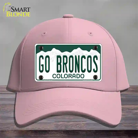 Go Broncos Novelty License Plate Hat Tag Cotton / Pink