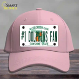 Number 1 Dolphins Fan Novelty License Plate Hat Tag Cotton / Pink