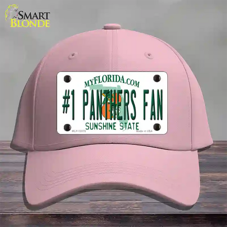 Number 1 Panthers Fan Novelty License Plate Hat Tag Cotton / Pink