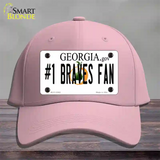 Number 1 Braves Fan Novelty License Plate Hat Tag Cotton / Pink