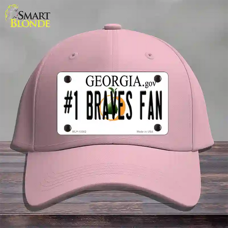 Number 1 Braves Fan Novelty License Plate Hat Tag Cotton / Pink