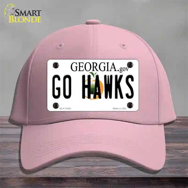 Go Hawks Novelty License Plate Hat Tag Cotton / Pink