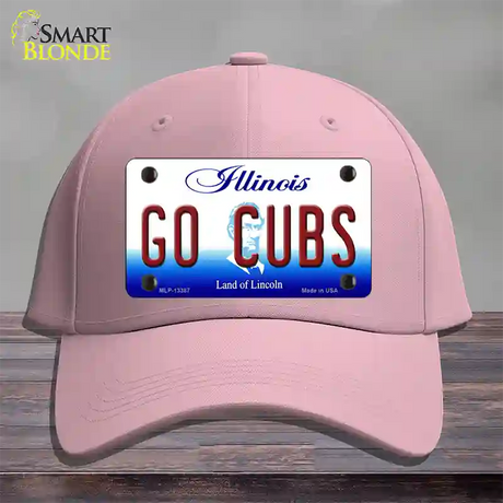 Go Cubs Novelty License Plate Hat Tag Cotton / Pink