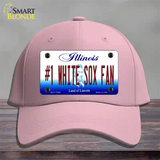 Number 1 White Sox Fan Novelty License Plate Hat Tag Cotton / Pink