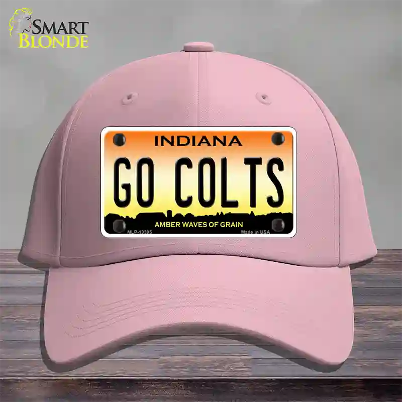 Go Colts Novelty License Plate Hat Tag Cotton / Pink