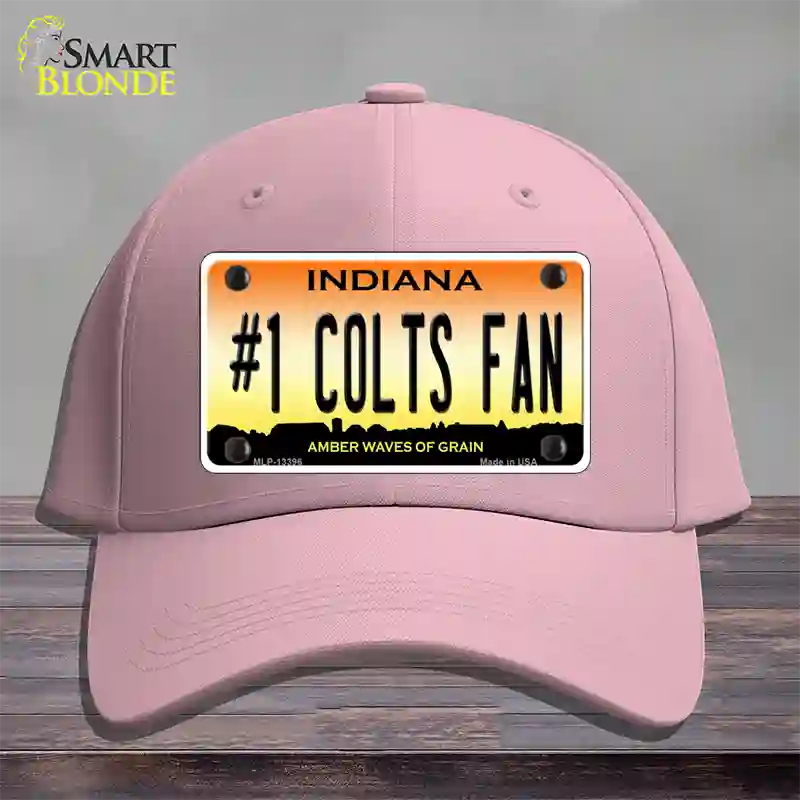 Number 1 Colts Fan Novelty License Plate Hat Tag Cotton / Pink