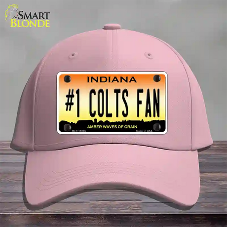 Number 1 Colts Fan Novelty License Plate Hat Tag Cotton / Pink