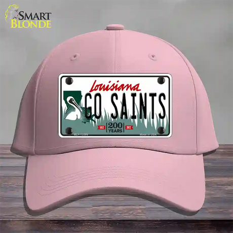 Go Saints Novelty License Plate Hat Tag Cotton / Pink