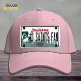 Number 1 Saints Fan Novelty License Plate Hat Tag Cotton / Pink