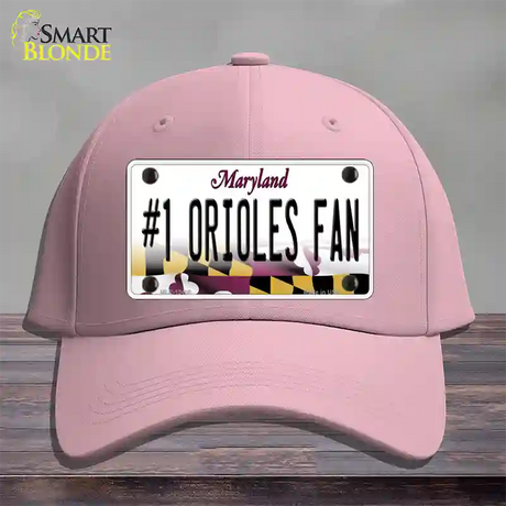 Number 1 Orioles Fan Novelty License Plate Hat Tag Cotton / Pink