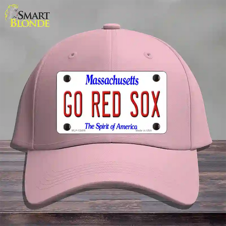 Go Red Sox Novelty License Plate Hat Tag Cotton / Pink