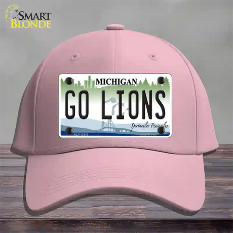 Go Lions Novelty License Plate Hat Tag Cotton / Pink