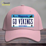 Go Vikings Novelty License Plate Hat Tag Cotton / Pink