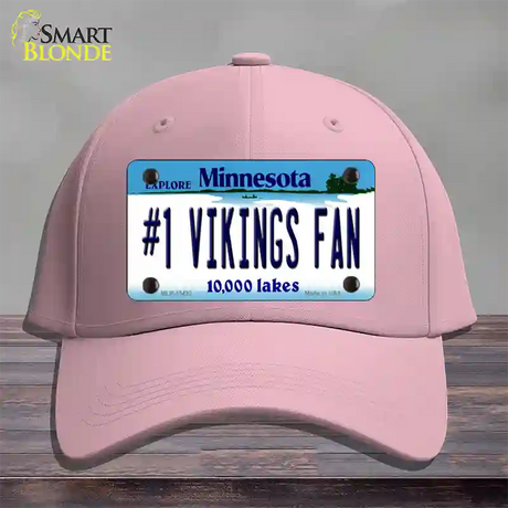 Number 1 Vikings Fan Novelty License Plate Hat Tag Cotton / Pink